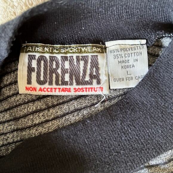 Vintage FORÈNZA Crest Long Sleeve Striped Shirt – Made in Korea – Size L - Picture 5 of 6